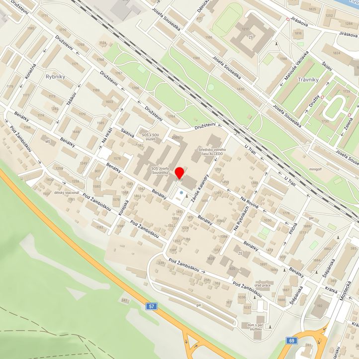 Mapa školy z Mapy.cz