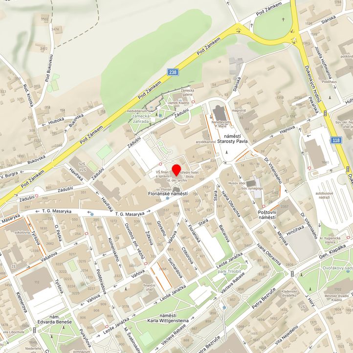 Mapa školy z Mapy.cz