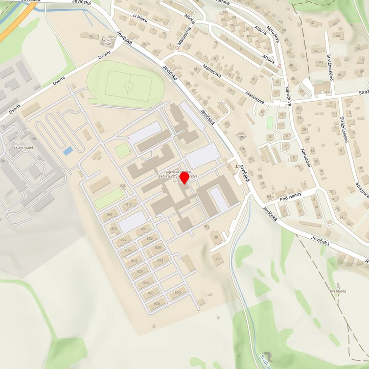 Mapa školy z Mapy.cz