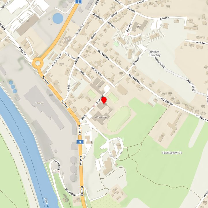 Mapa školy z Mapy.cz