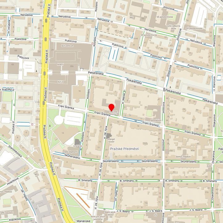 Mapa školy z Mapy.cz