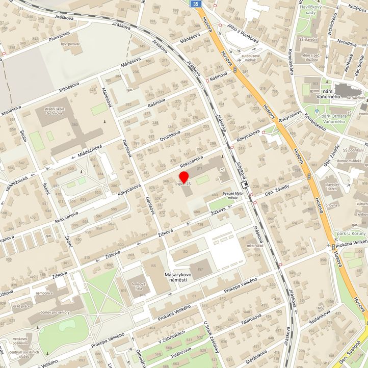 Mapa školy z Mapy.cz