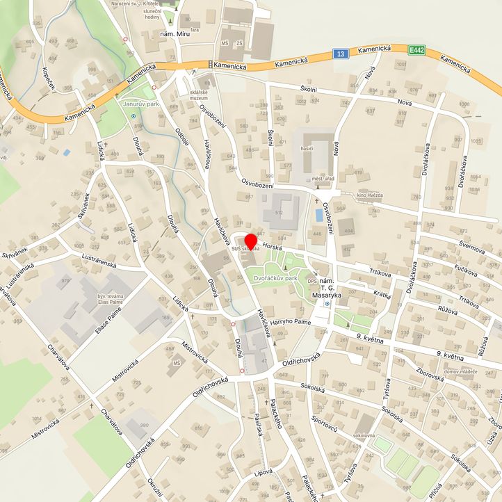 Mapa školy z Mapy.cz