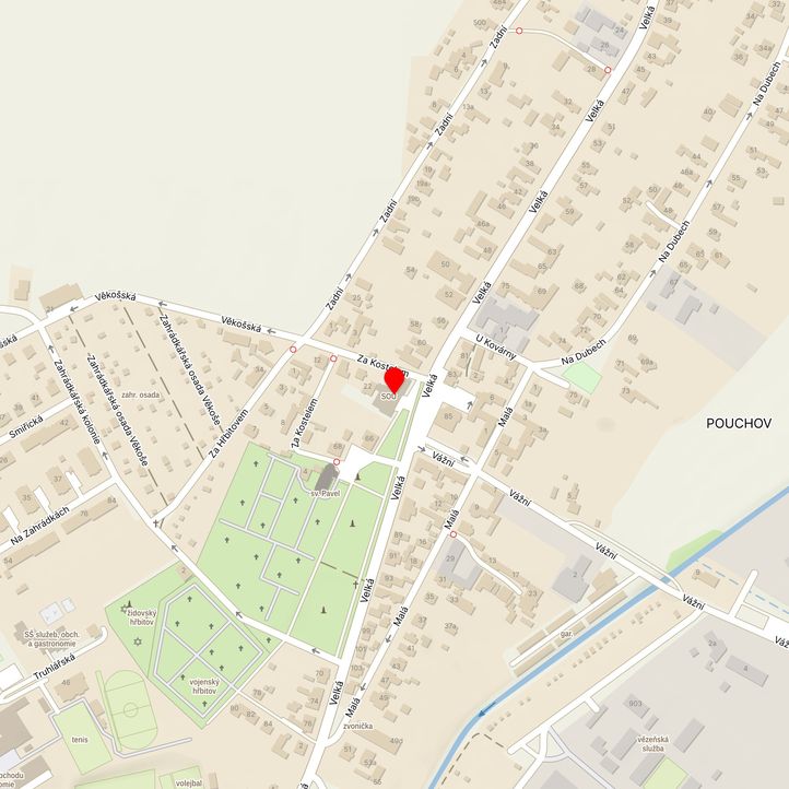 Mapa školy z Mapy.cz