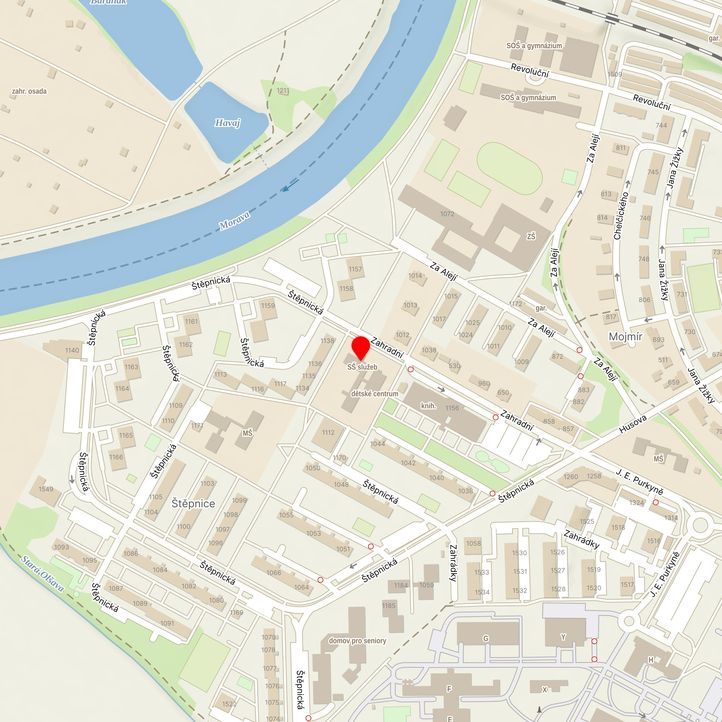 Mapa školy z Mapy.cz