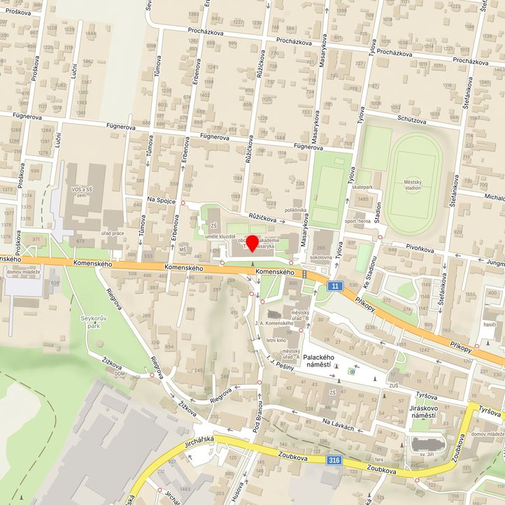 Mapa školy z Mapy.cz