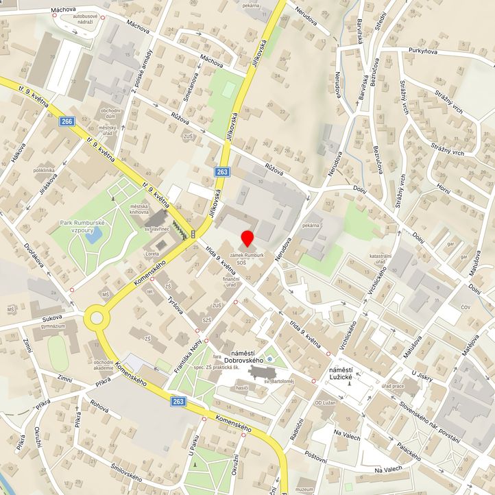 Mapa školy z Mapy.cz