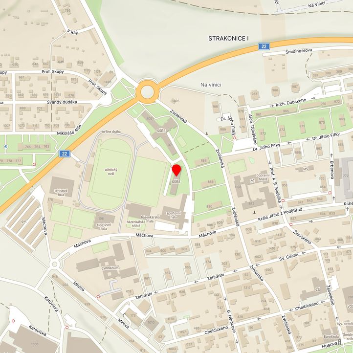 Mapa školy z Mapy.cz