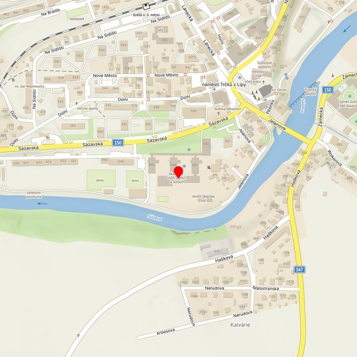 Mapa školy z Mapy.cz