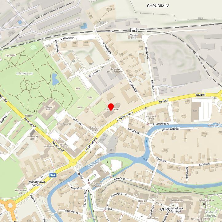 Mapa školy z Mapy.cz