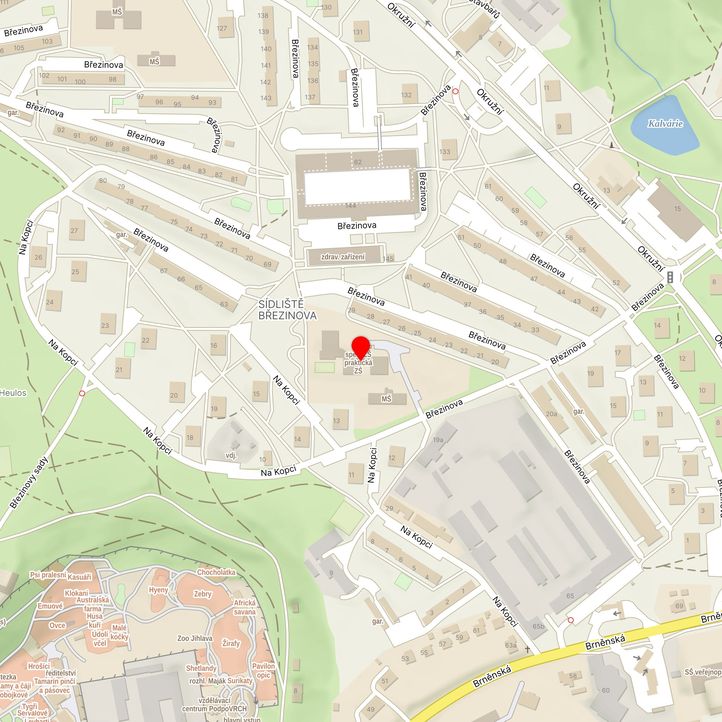 Mapa školy z Mapy.cz