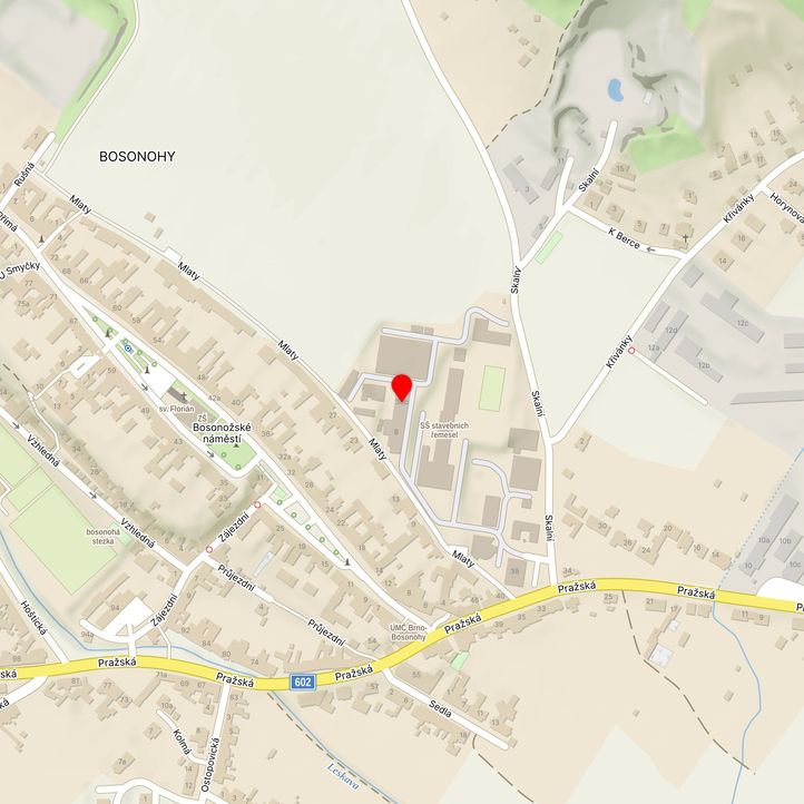 Mapa školy z Mapy.cz