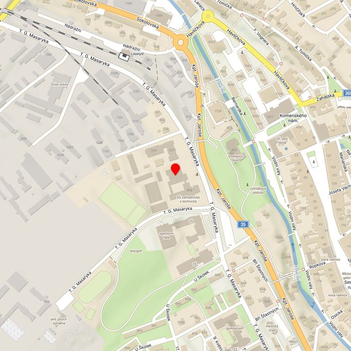 Mapa školy z Mapy.cz