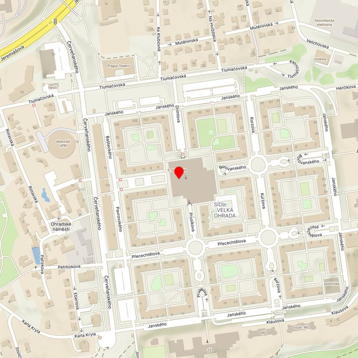 Mapa školy z Mapy.cz