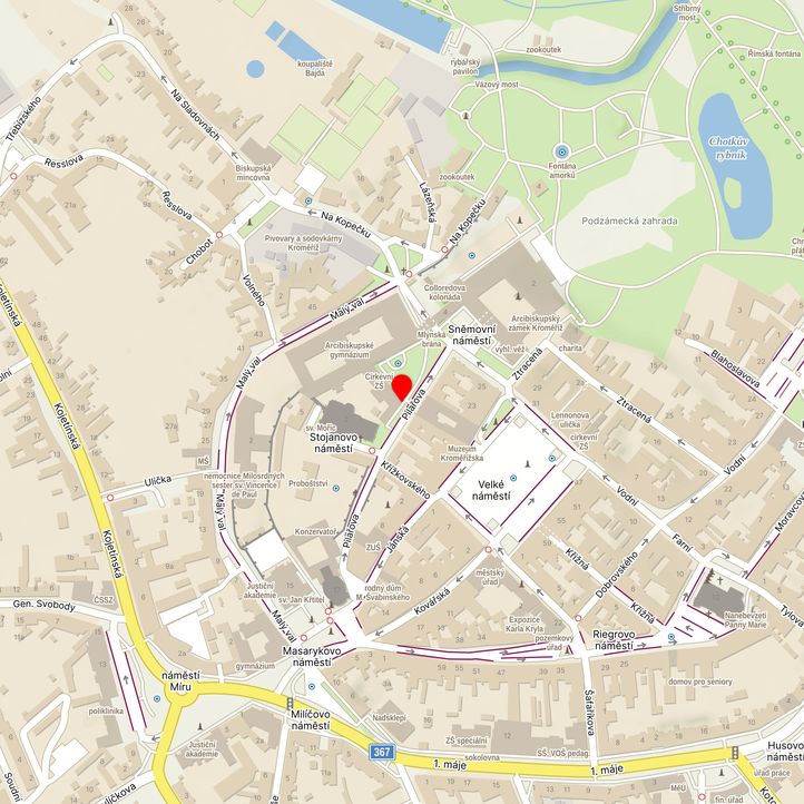 Mapa školy z Mapy.cz