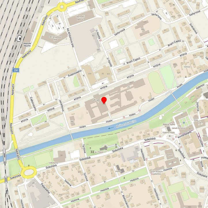 Mapa školy z Mapy.cz