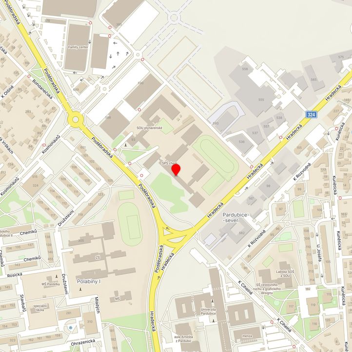 Mapa školy z Mapy.cz