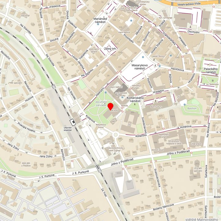 Mapa školy z Mapy.cz