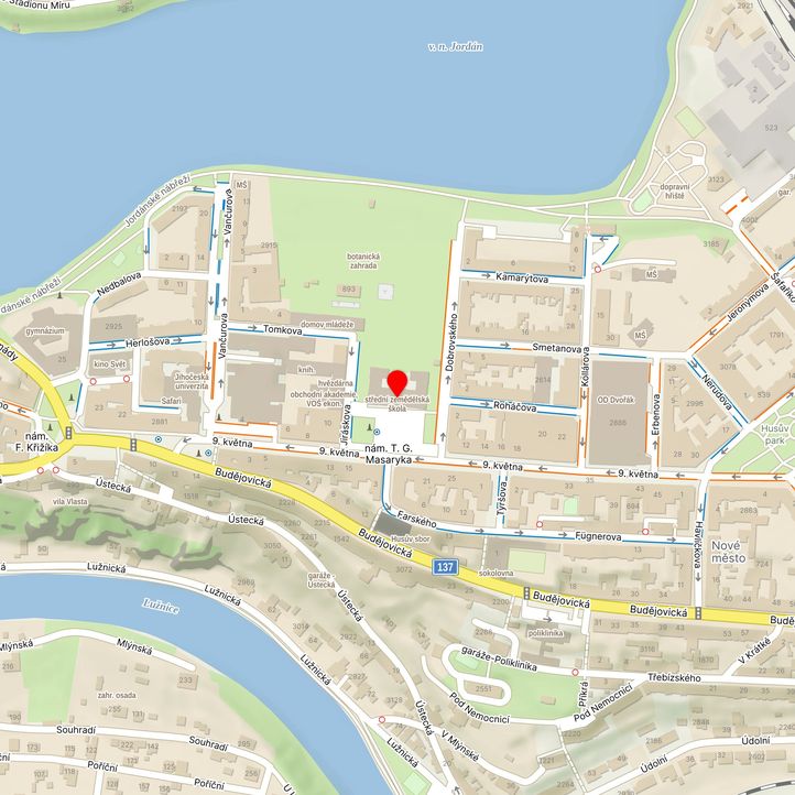 Mapa školy z Mapy.cz