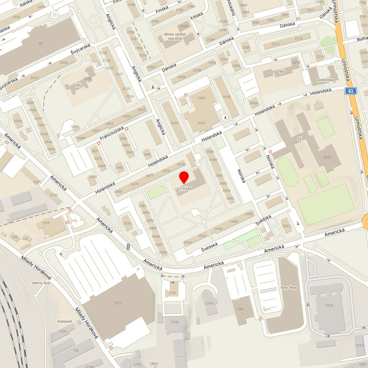 Mapa školy z Mapy.cz