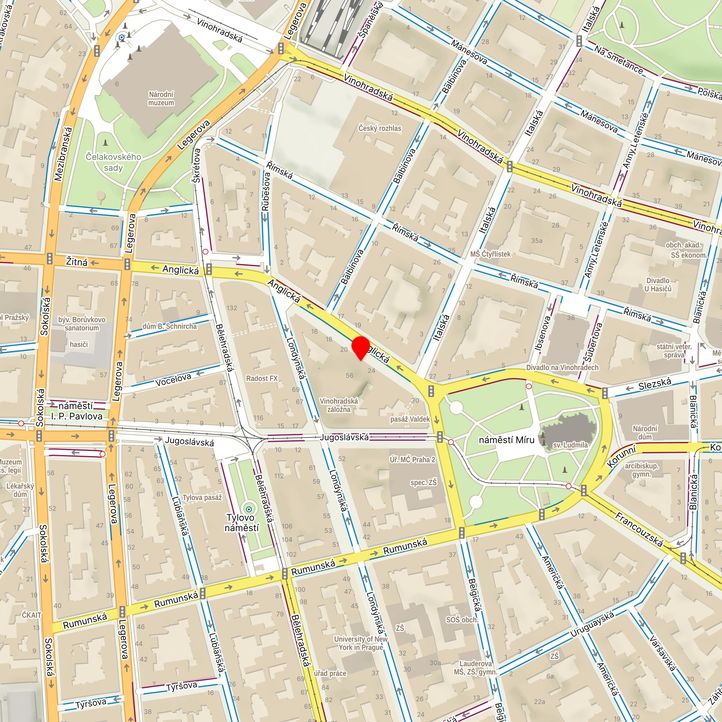 Mapa školy z Mapy.cz