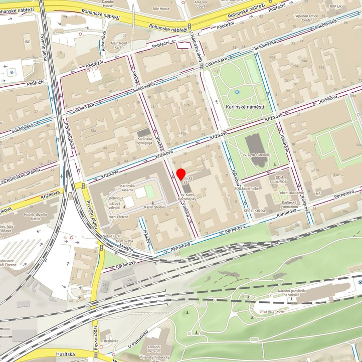 Mapa školy z Mapy.cz