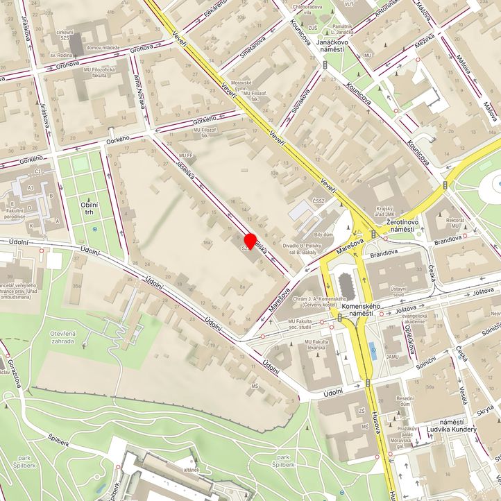 Mapa školy z Mapy.cz