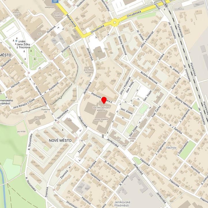 Mapa školy z Mapy.cz