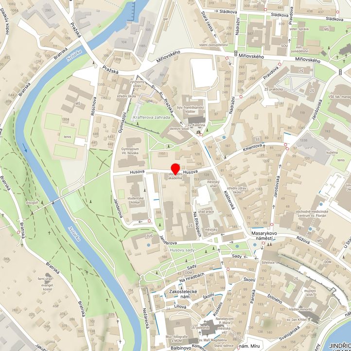 Mapa školy z Mapy.cz