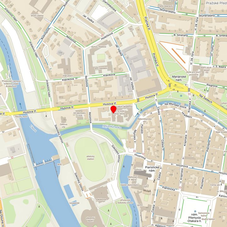 Mapa školy z Mapy.cz