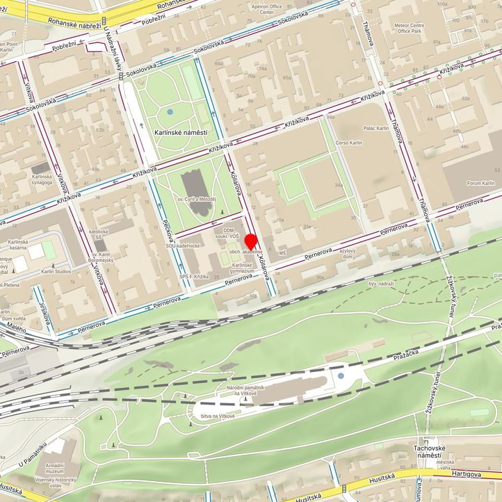 Mapa školy z Mapy.cz