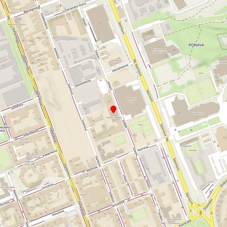 Mapa školy z Mapy.cz