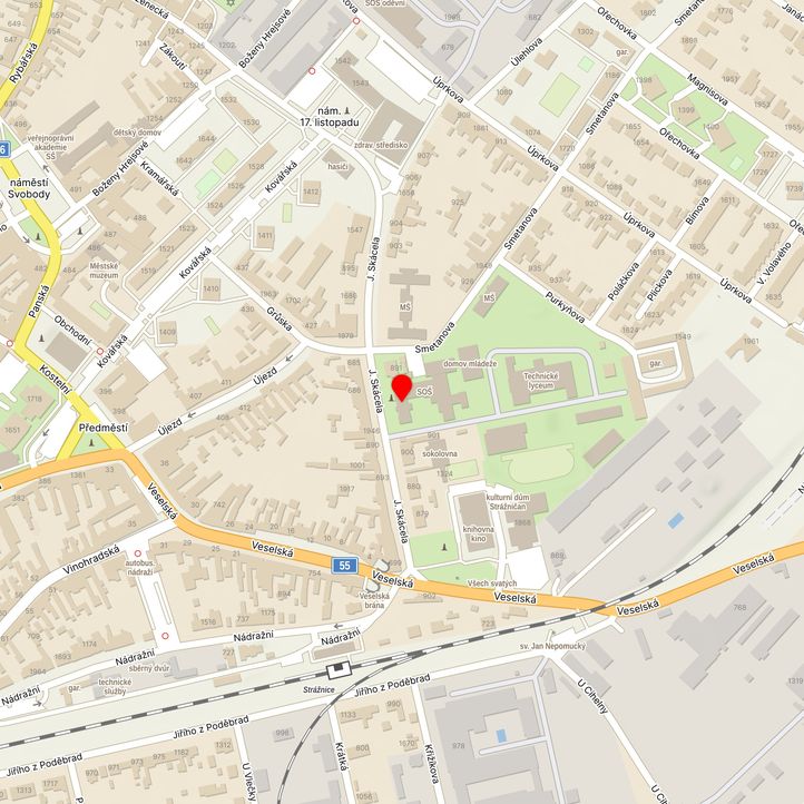 Mapa školy z Mapy.cz