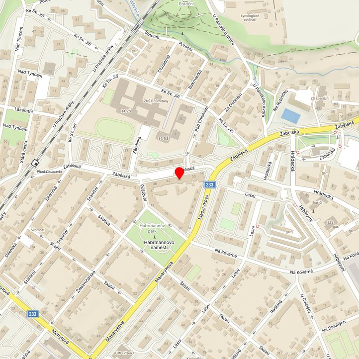 Mapa školy z Mapy.cz