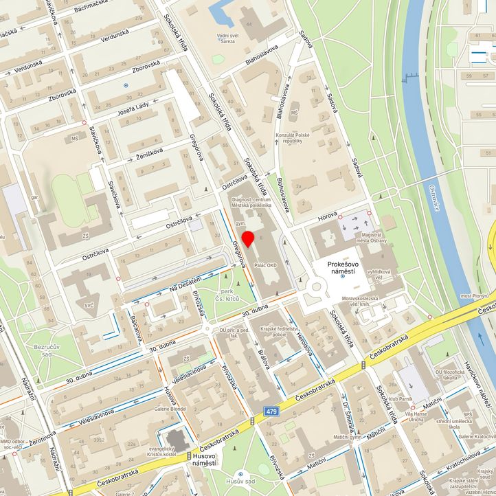 Mapa školy z Mapy.cz