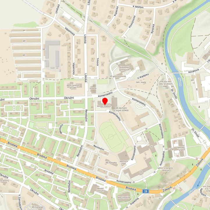 Mapa školy z Mapy.cz