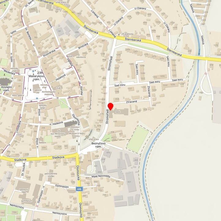 Mapa školy z Mapy.cz