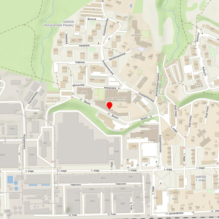 Mapa školy z Mapy.cz