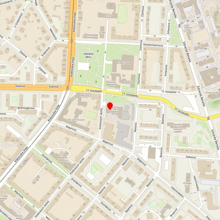 Mapa školy z Mapy.cz