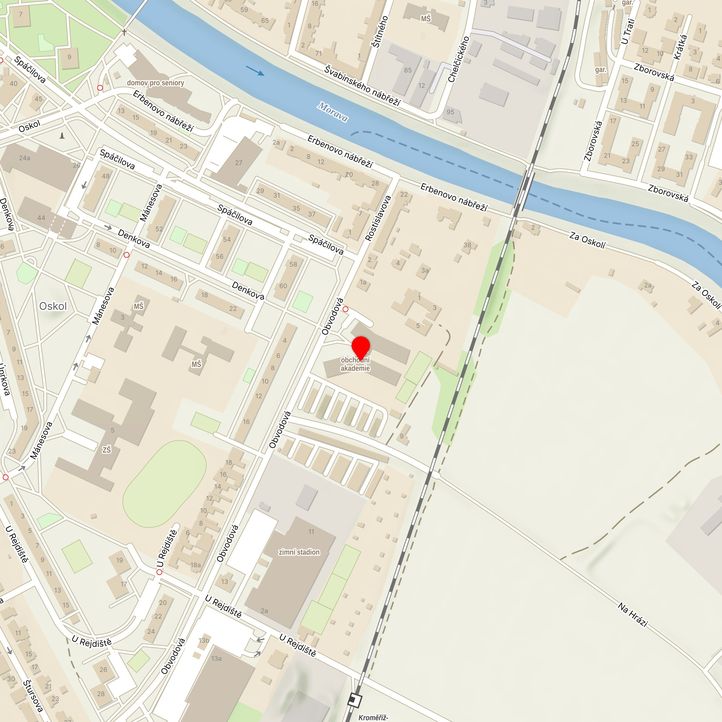 Mapa školy z Mapy.cz