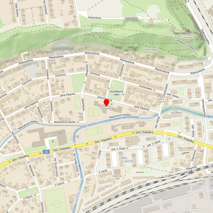 Mapa školy z Mapy.cz