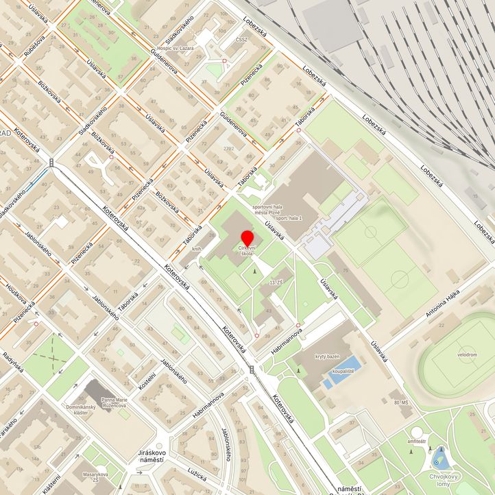 Mapa školy z Mapy.cz