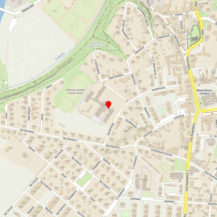 Mapa školy z Mapy.cz