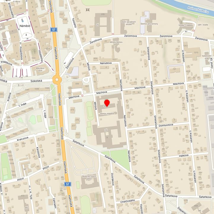 Mapa školy z Mapy.cz