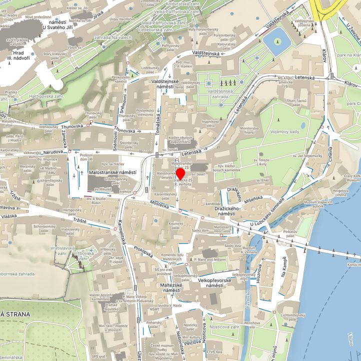 Mapa školy z Mapy.cz