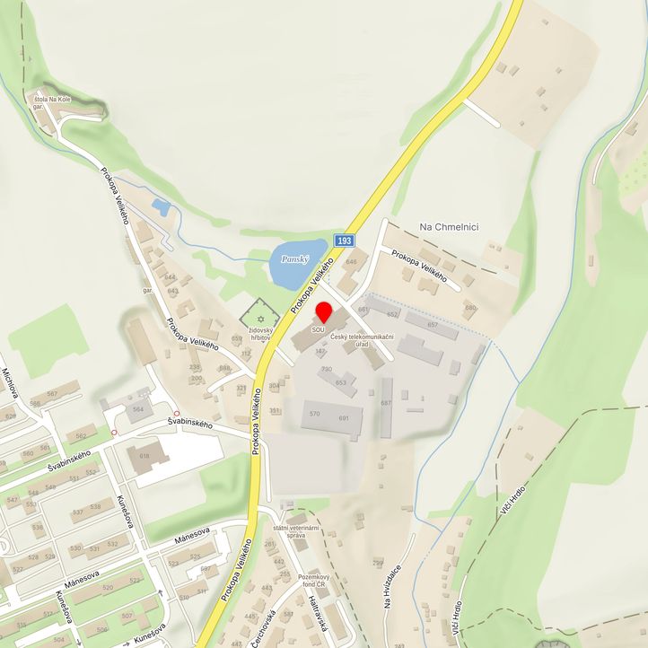 Mapa školy z Mapy.cz