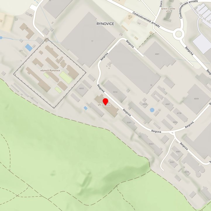 Mapa školy z Mapy.cz