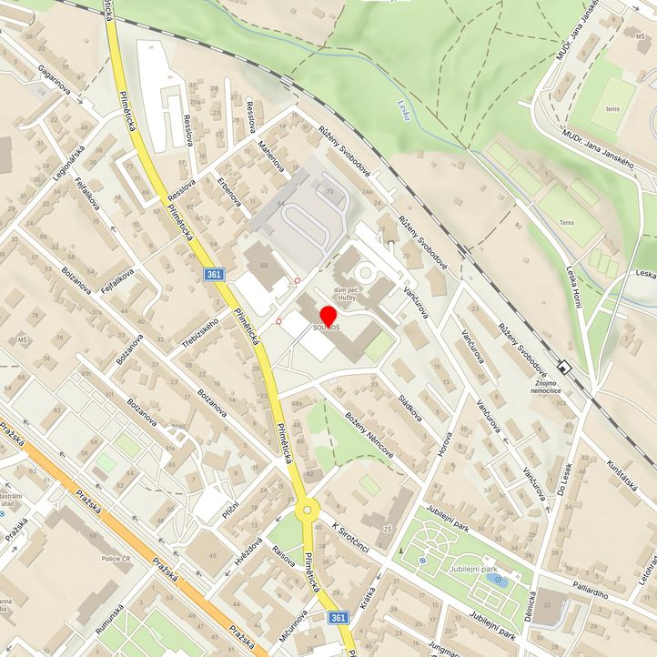 Mapa školy z Mapy.cz