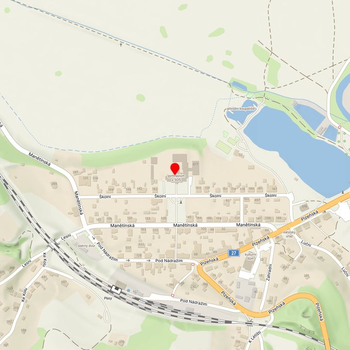 Mapa školy z Mapy.cz