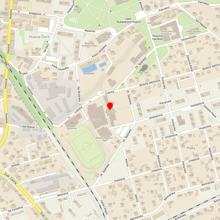 Mapa školy z Mapy.cz